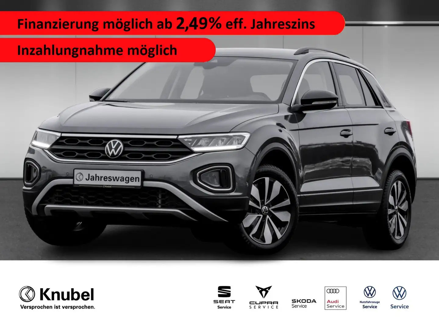 Volkswagen T-Roc GOAL 1.0 TSI LED Navi Travel/ParkAss. 17" Ganzj... Grau - 1