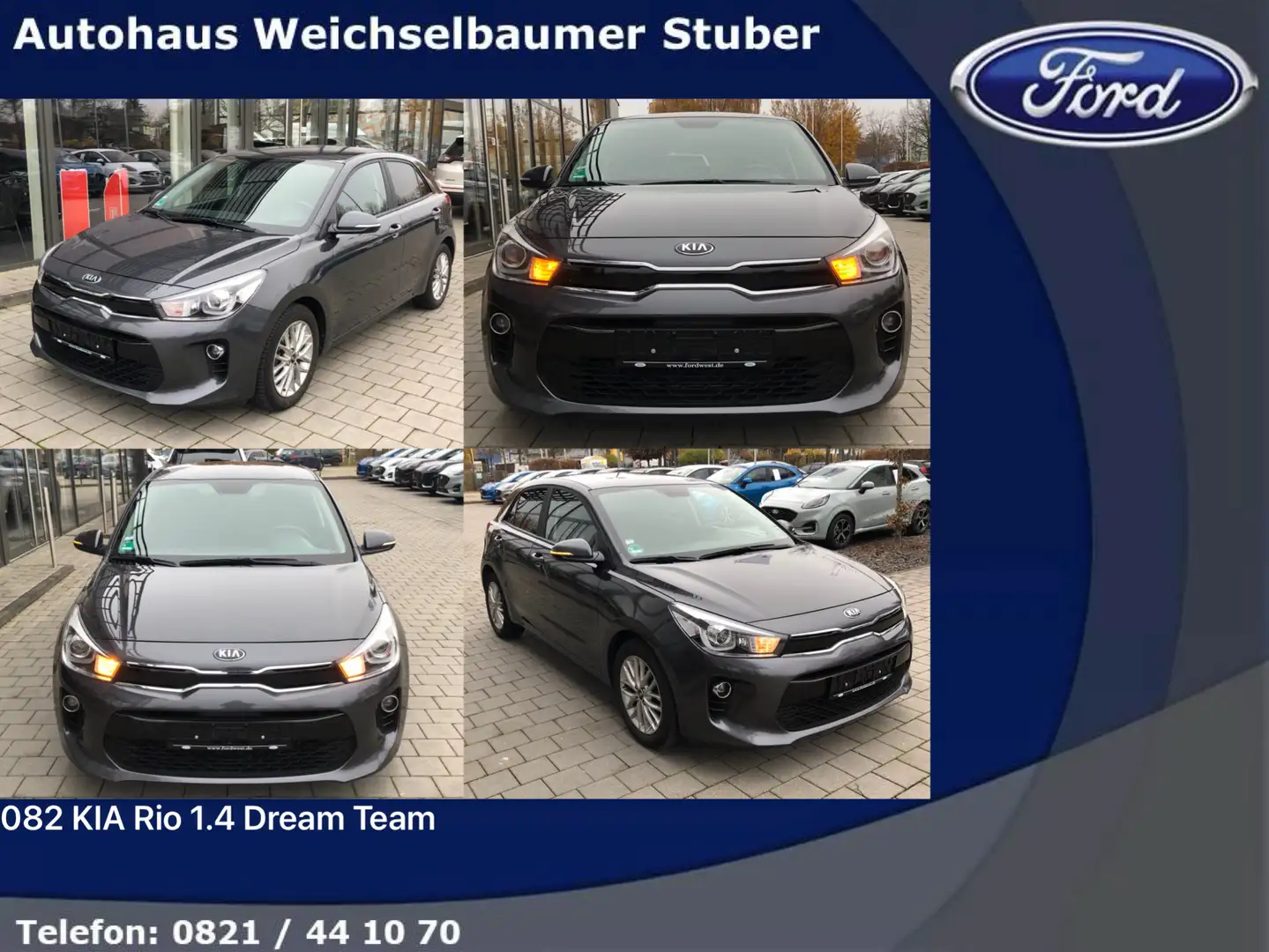 Kia Rio 082 Rio 1.4 Dream Team Sommer+Winterreifen Grau - 1