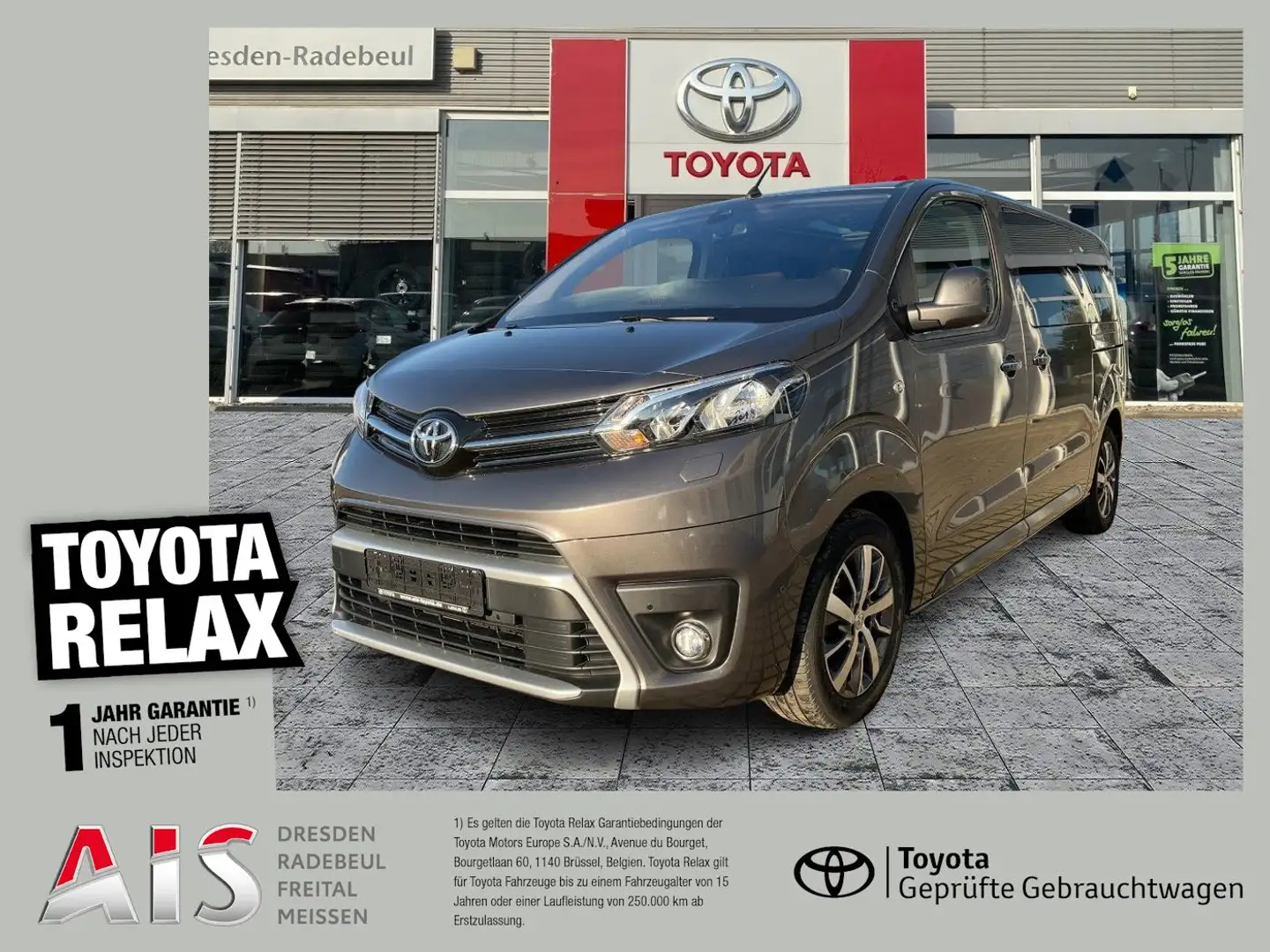 Toyota Proace Verso 2.0 D-4D L1 Team D Pano*Navi*ACC*KAM Grau - 1