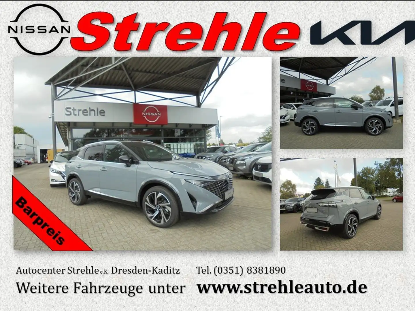 Nissan Qashqai Tekna+ 1.5 VC-T ePower 205PS 4x2 Bose Pano Massage Gris - 1