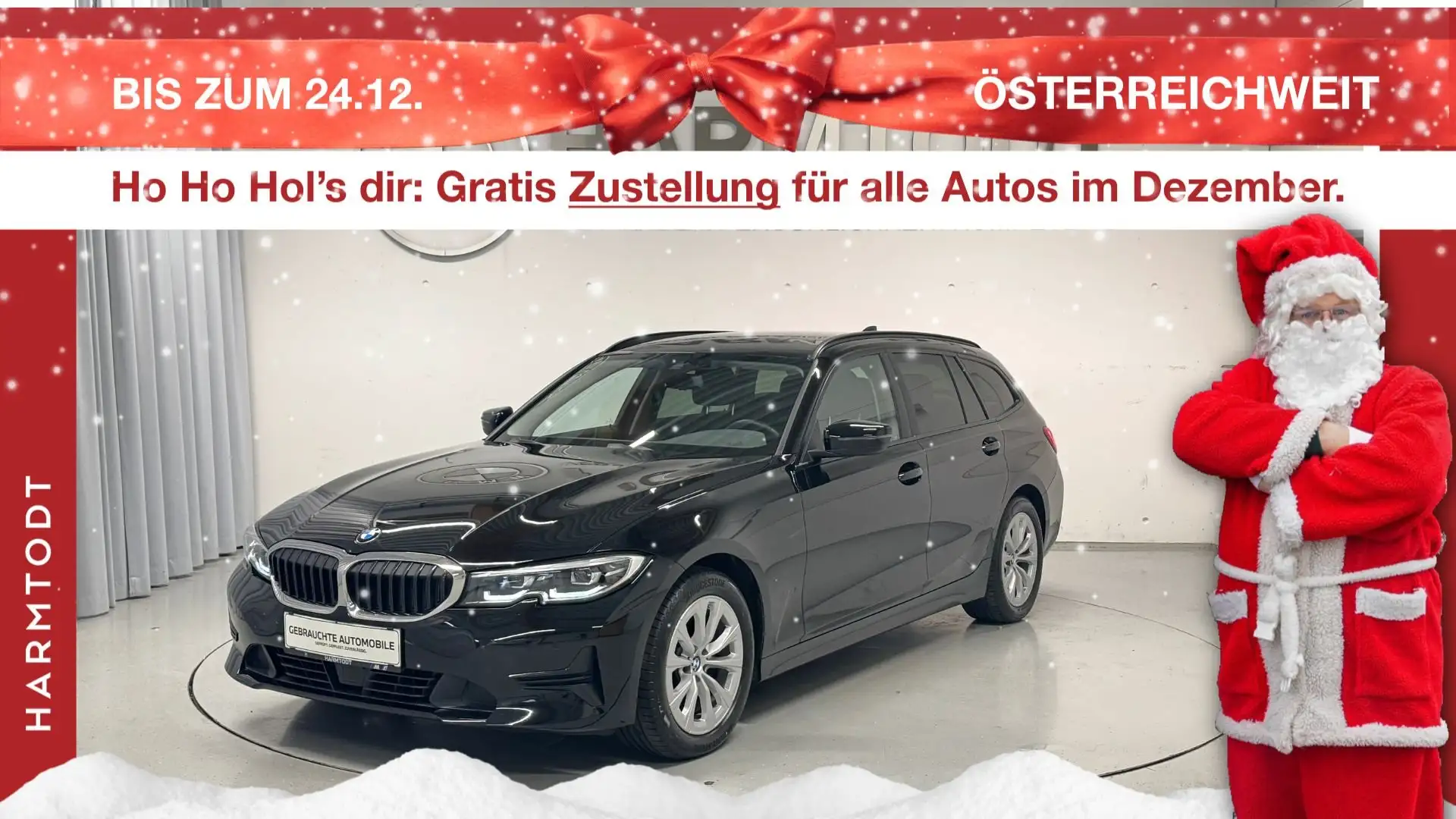 BMW 318 318d Schwarz - 1