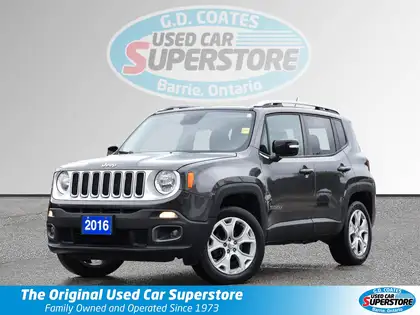 Gray 2016 Jeep Renegade SUV / Crossover Four-Wheel Drive 9-Speed Automatic