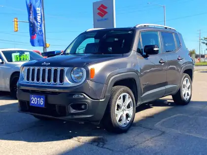Gray 2016 Jeep Renegade SUV / Crossover Four-Wheel Drive 9-Speed Automatic