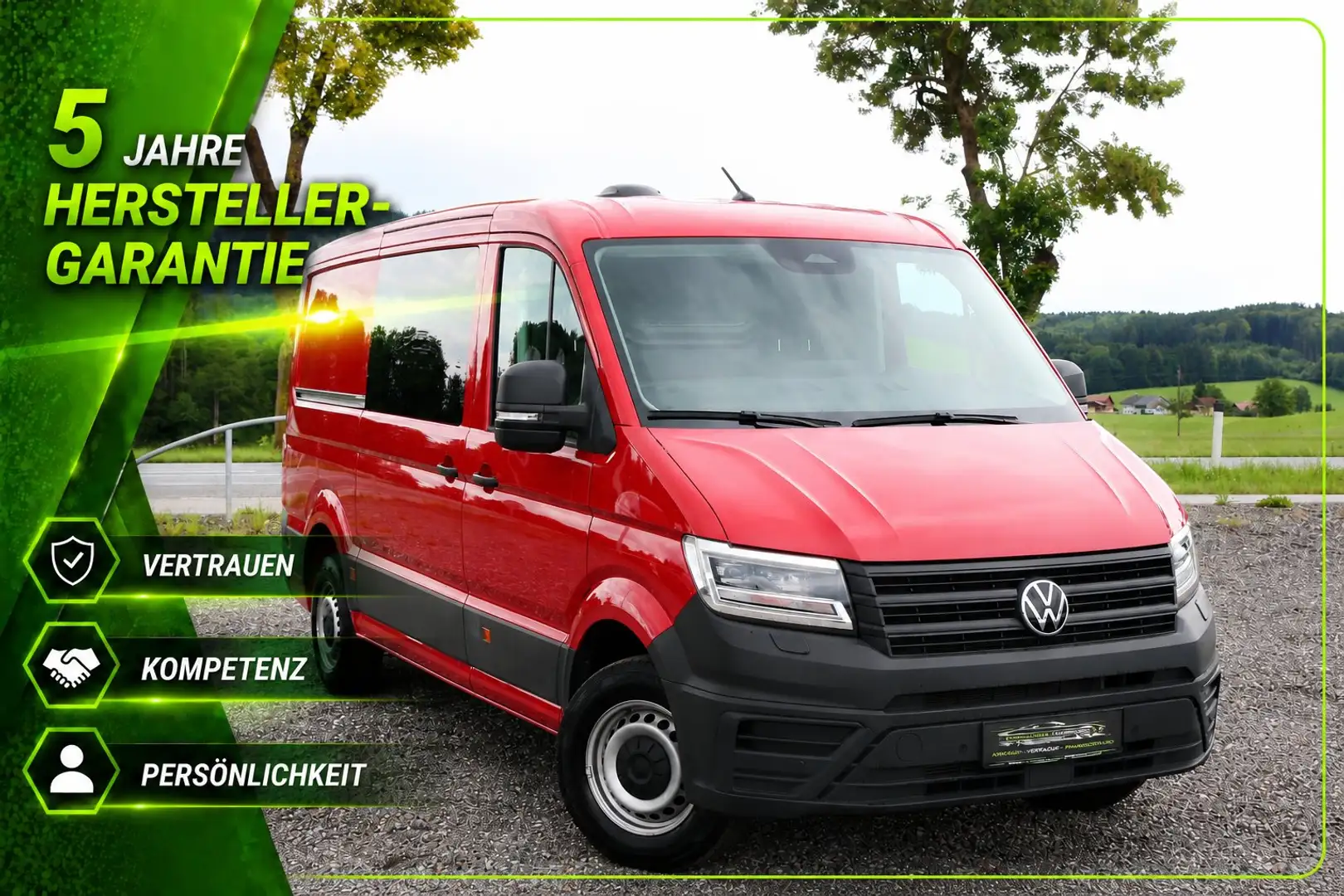 Volkswagen Crafter 35 DSG*AHK*Xenon*Kamera*Navi*Verglasung Rot - 1