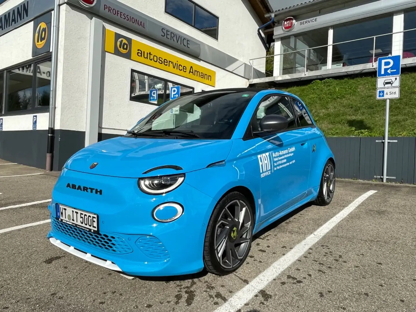 Abarth 500 e Cabrio Scorpionissima Blauw - 2
