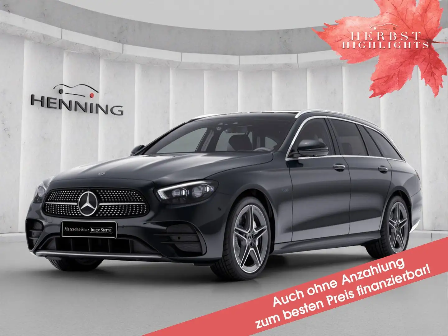 Mercedes-Benz E 300 de T AMG Panorama Burmester 360° AHK Distr Grau - 1