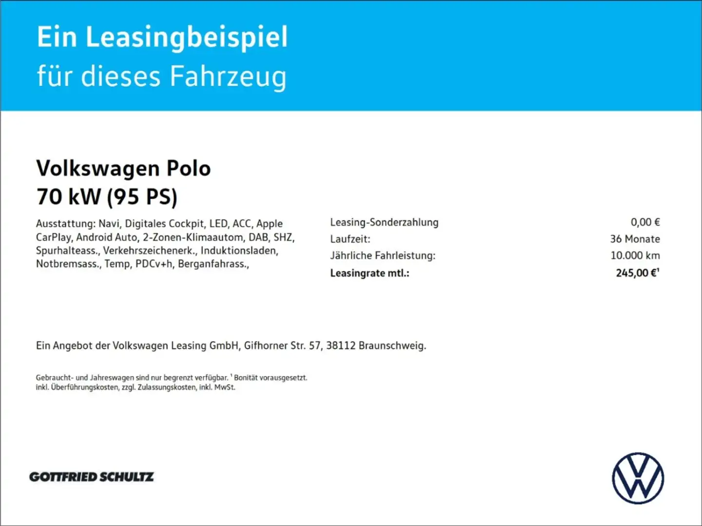 Volkswagen Polo 1.0 TSI Navi Sitzheizung APP-Connect Leichtmetallr Rot - 2
