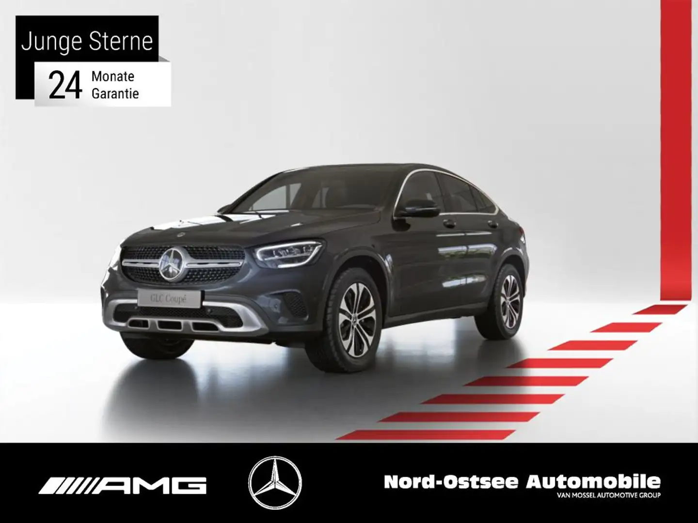 Mercedes-Benz GLC 200 d Coupé 4M AHK LED KAMERA SHZ KEYLESS Gris - 1