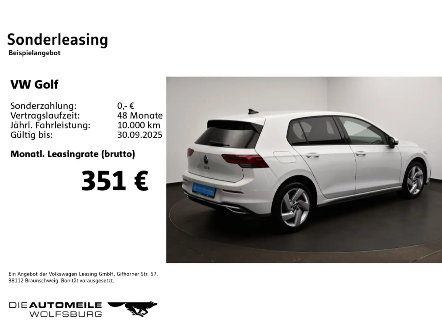 Volkswagen Golf GTE 8 VIII 1.4 TSI Hybrid DSG GTE LED+/App-Conn White - 2