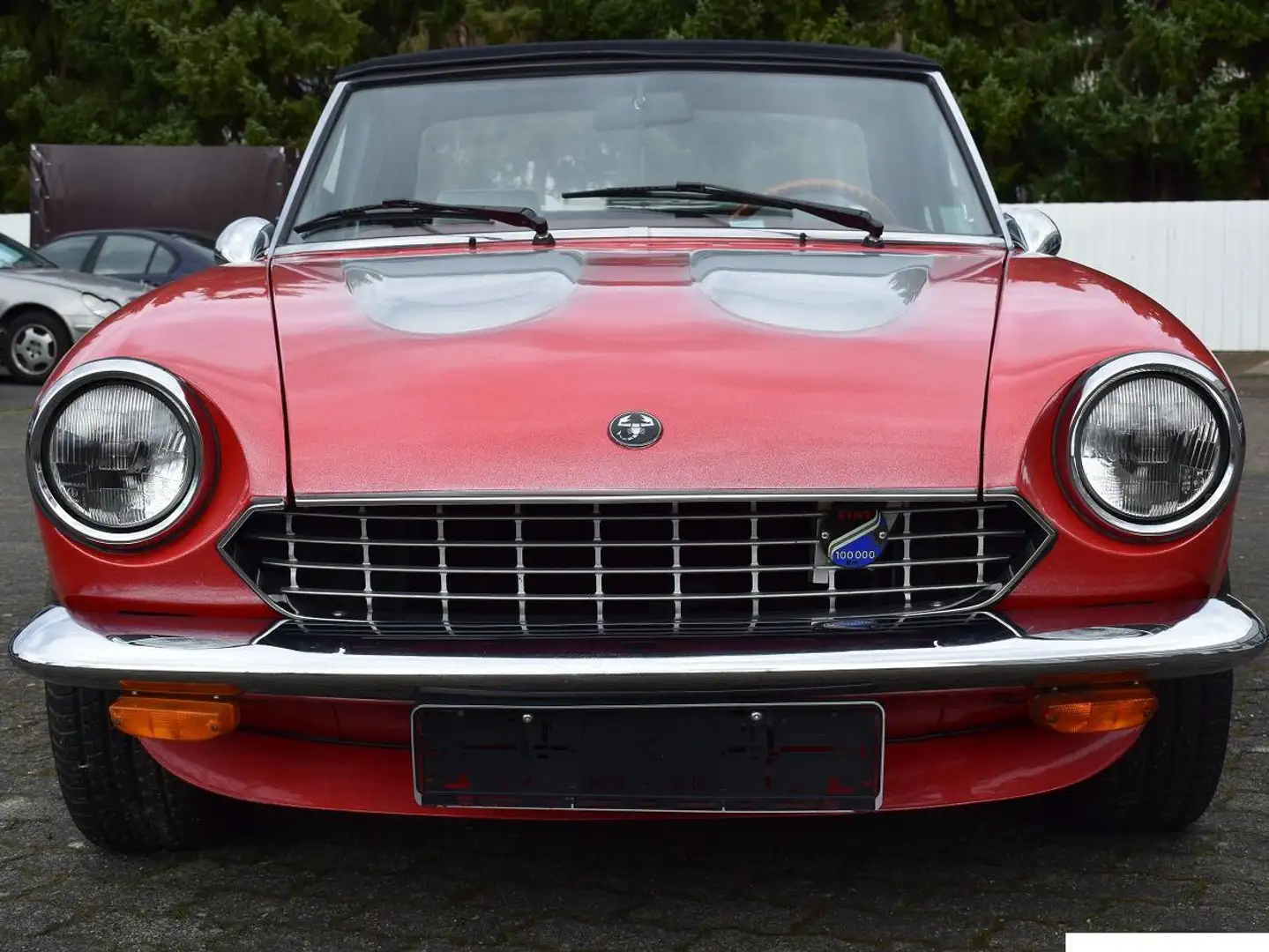 Fiat 124 Spider Pininfarina 2000,US Model,H-Kenz, Cabrio, 2.0 Rot - 2