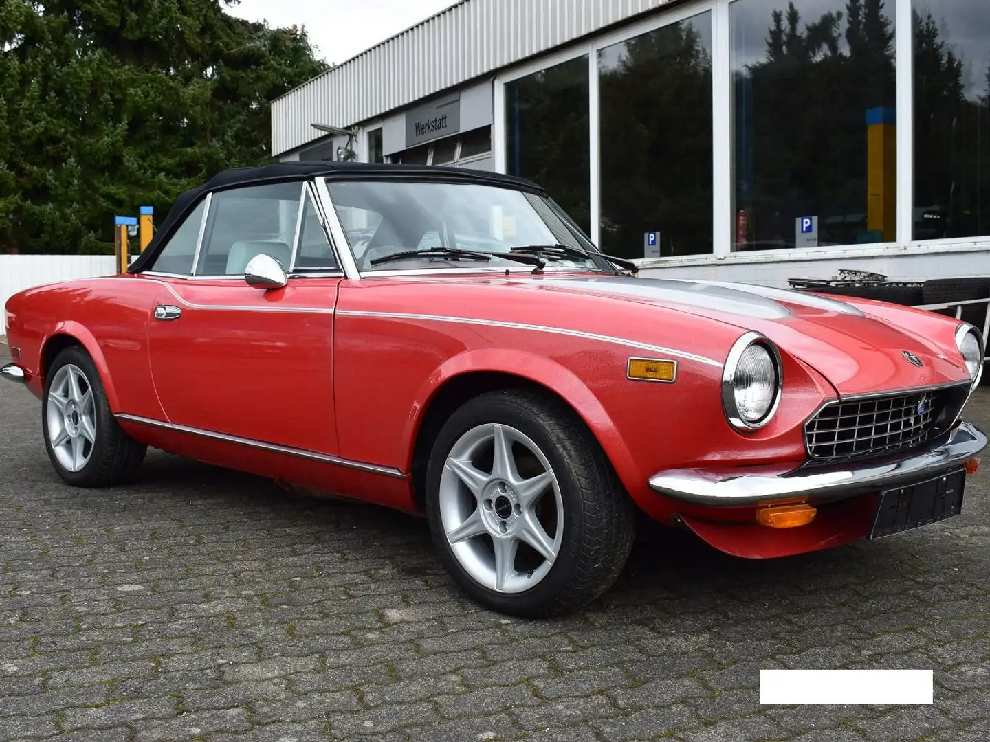 Fiat 124 Spider Pininfarina 2000,US Model,H-Kenz, Cabrio, 2.0 Rot - 1