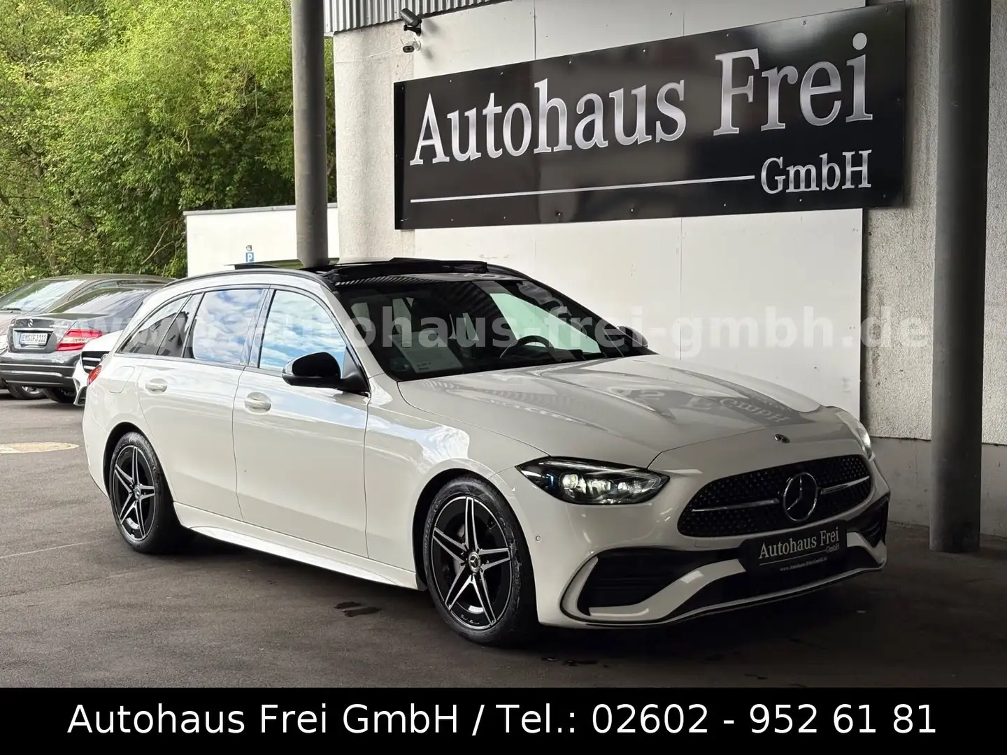 Mercedes-Benz C 220 T d 4MATIC 2x AMG*LED*DISTRONIC+*360K*PANO Blanc - 1