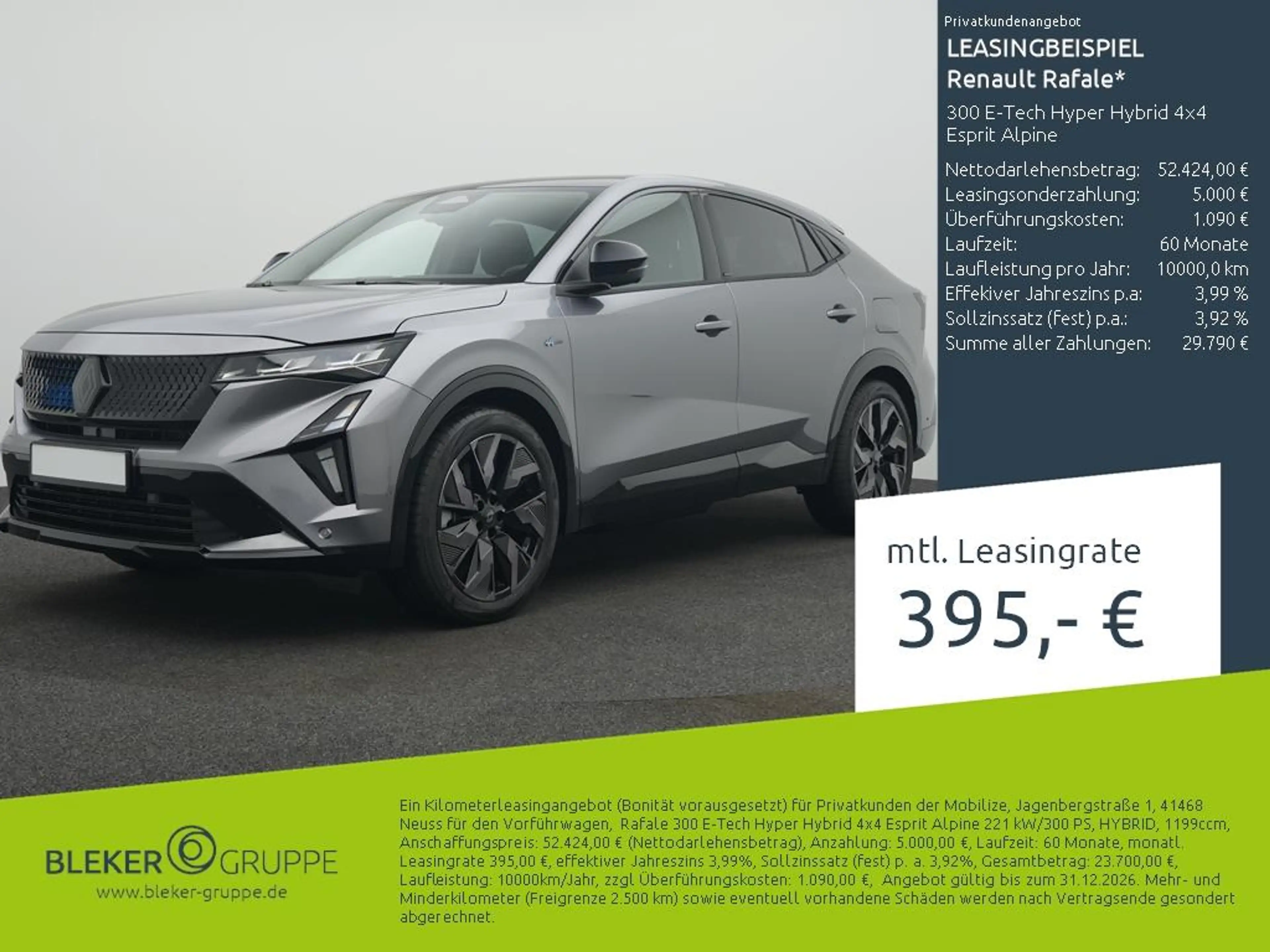 Renault Rafale Esprit Alpine E-Tech Plug in Hybrid 300 4x4