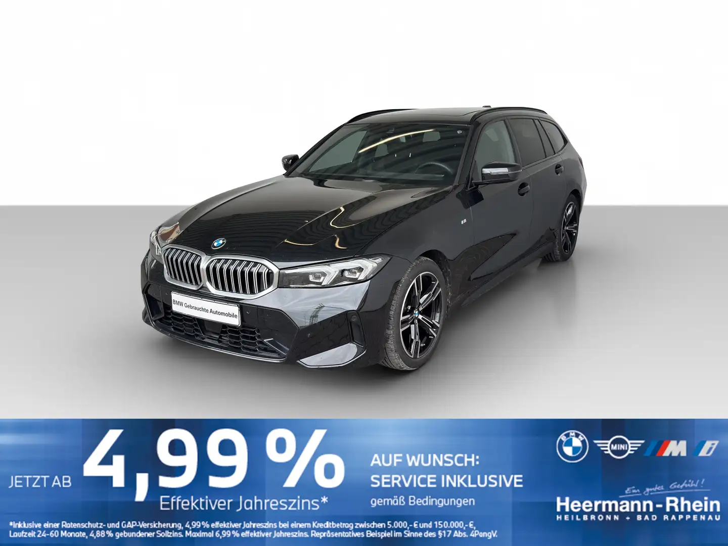BMW 318 iA Tour. M Sport Navi.LED.ACC.AHK.Pano.RüKam Noir - 2