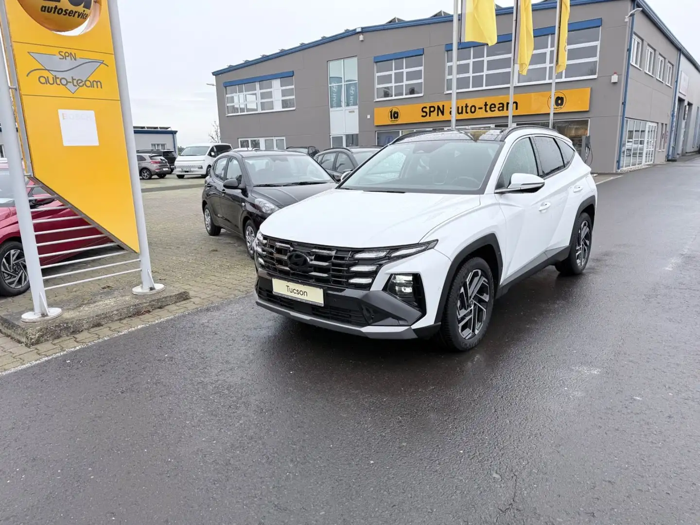 Hyundai TUCSON Prime CRDI 4WD PANO/ECS/360°/MATRIX Weiß - 1