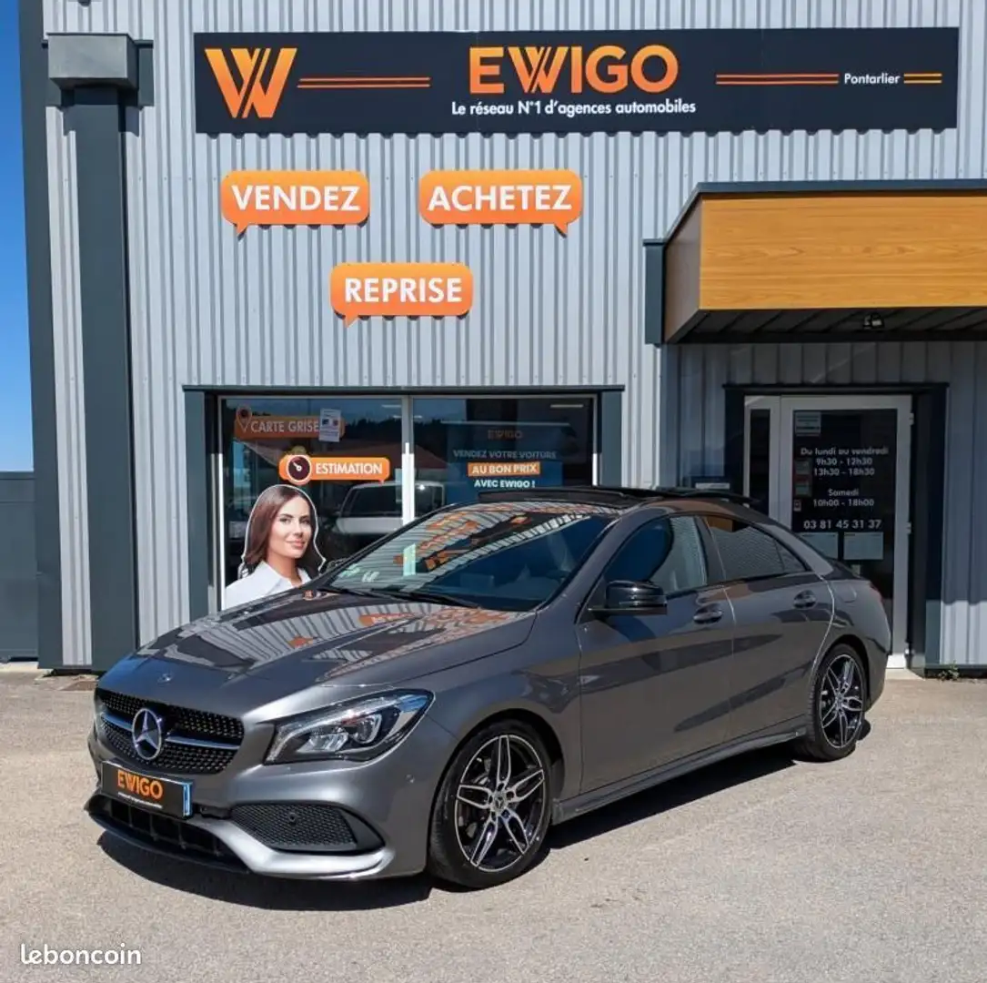 Mercedes-Benz CLA 220 Classe Mercedes COUPE 2.2 220 CDI 175ch FASCINATIO Gris - 1