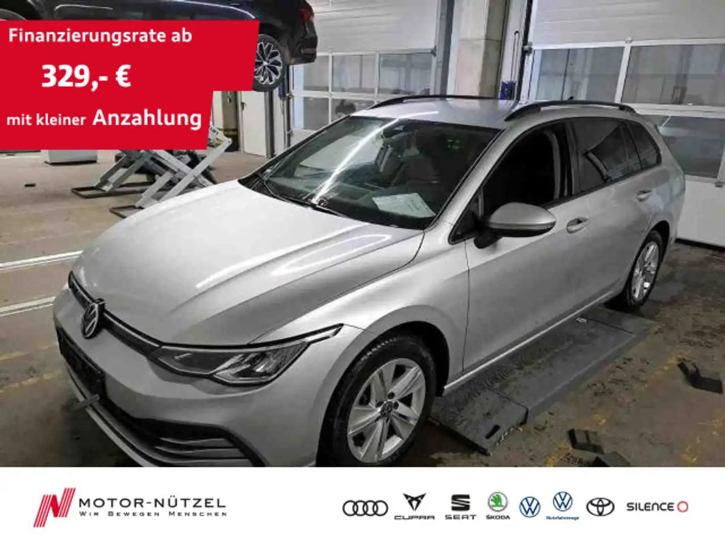 Volkswagen Golf Variant Golf VIII Variant 2.0 TDI DSG 5JG+LED+NAVI+AHK Silber - 1