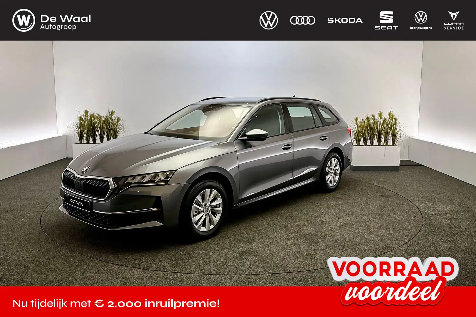 Skoda Octavia combi 1.5 TSI DSG m-HEV Business Edition Plus Grijs - 1