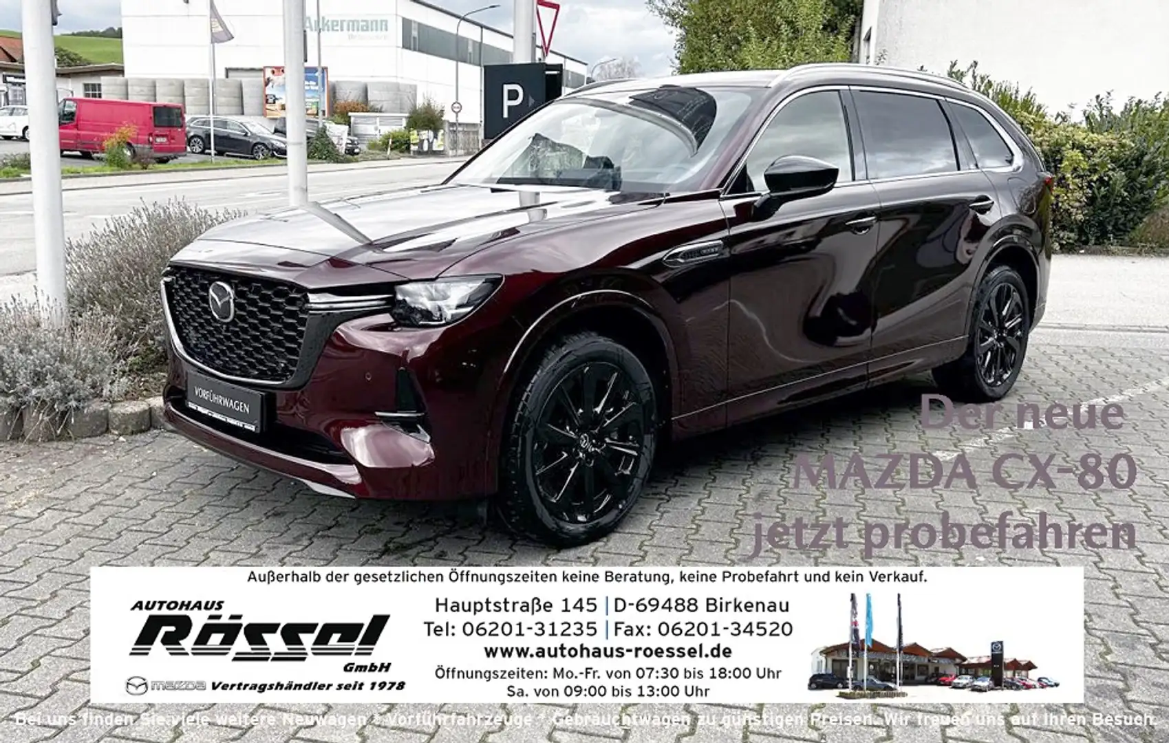 Mazda CX-80 2.5L e-SKYACTIV PHEV 327ps 8AT AWD Homura Plus Rot - 1