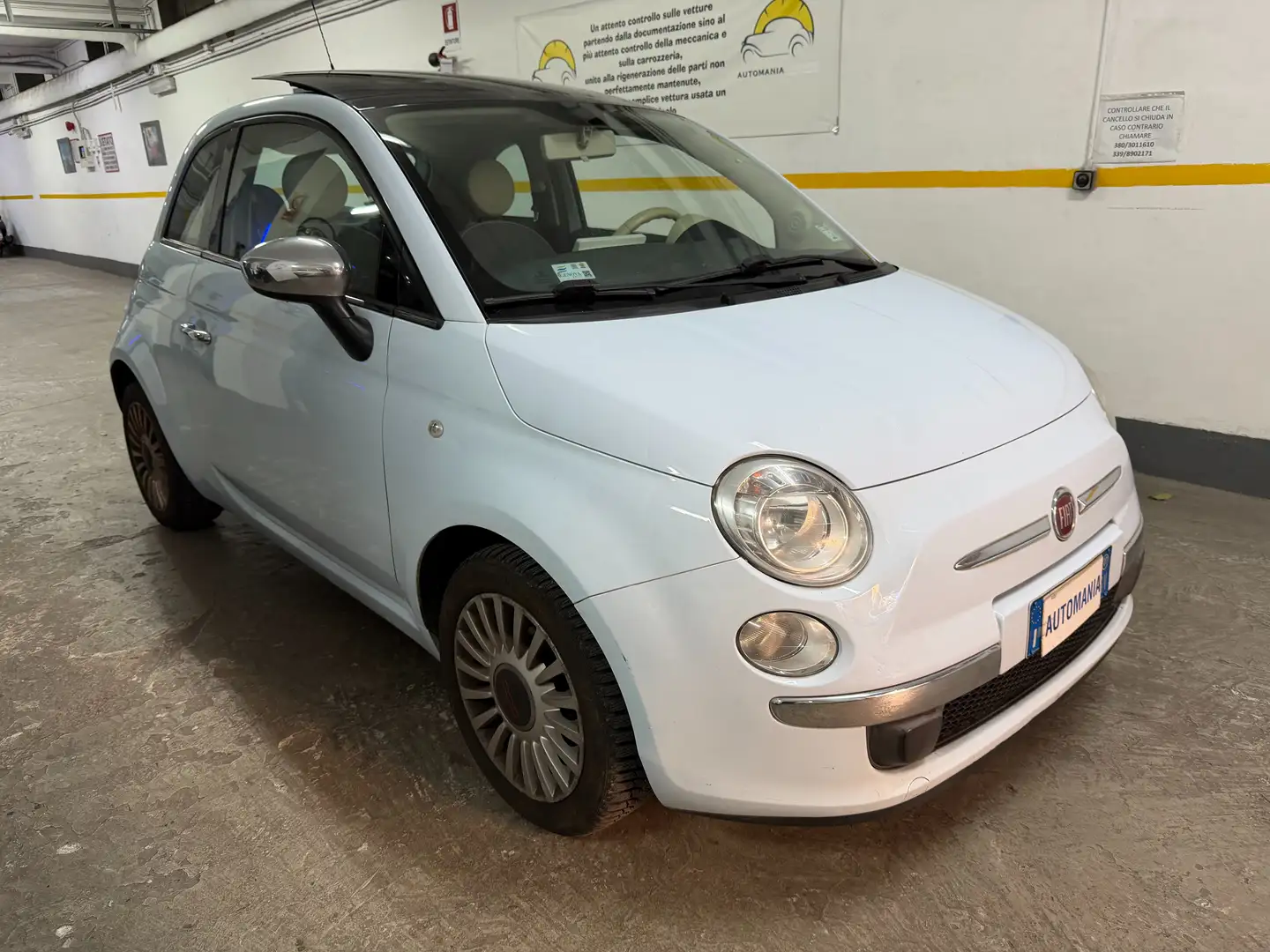 Fiat 500 500 1.2 Lounge 69cv Bleu - 2