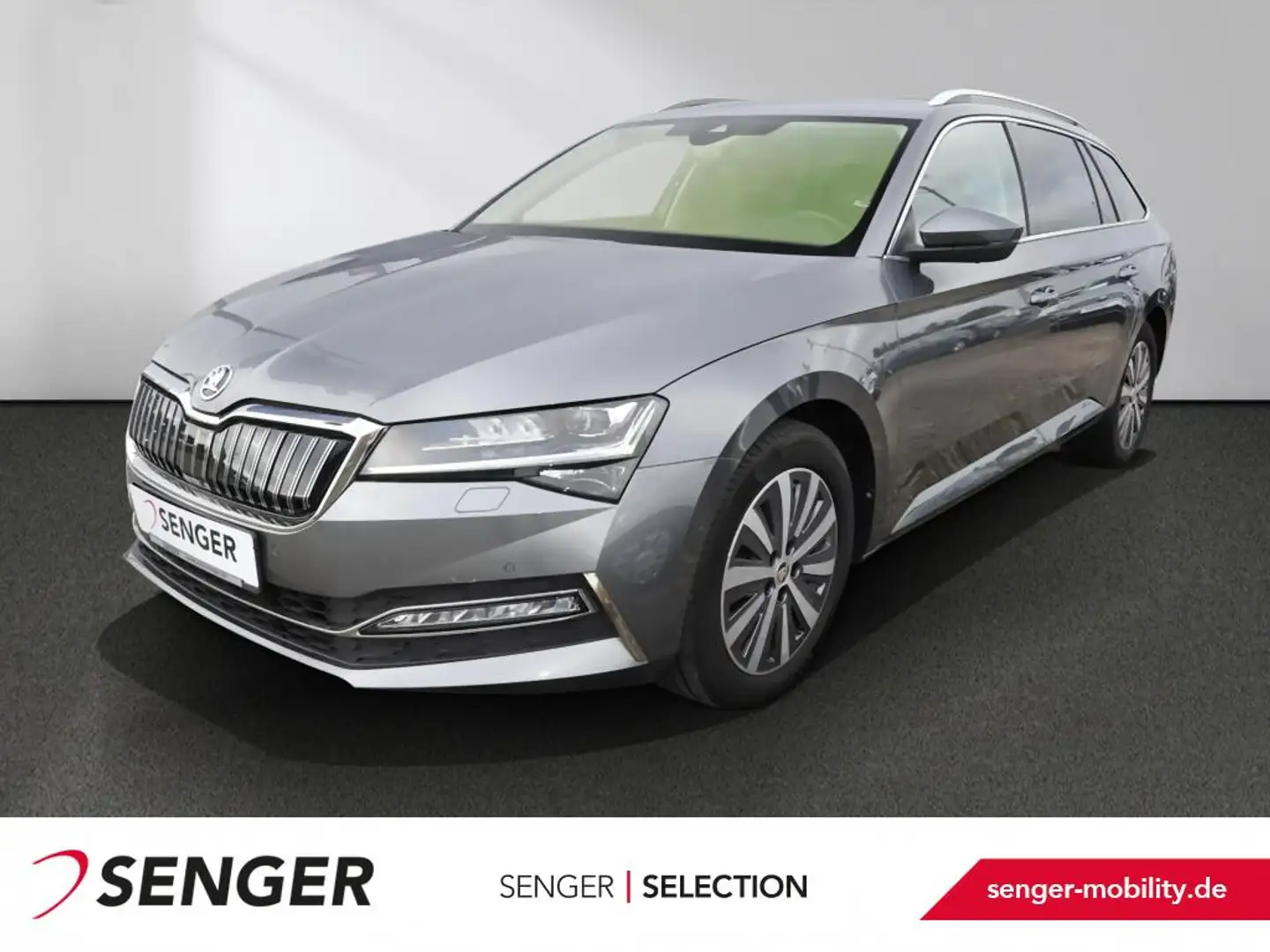 Skoda Superb Combi 1.4 TSI iV Style Matrix AHK Standhz Grijs - 1