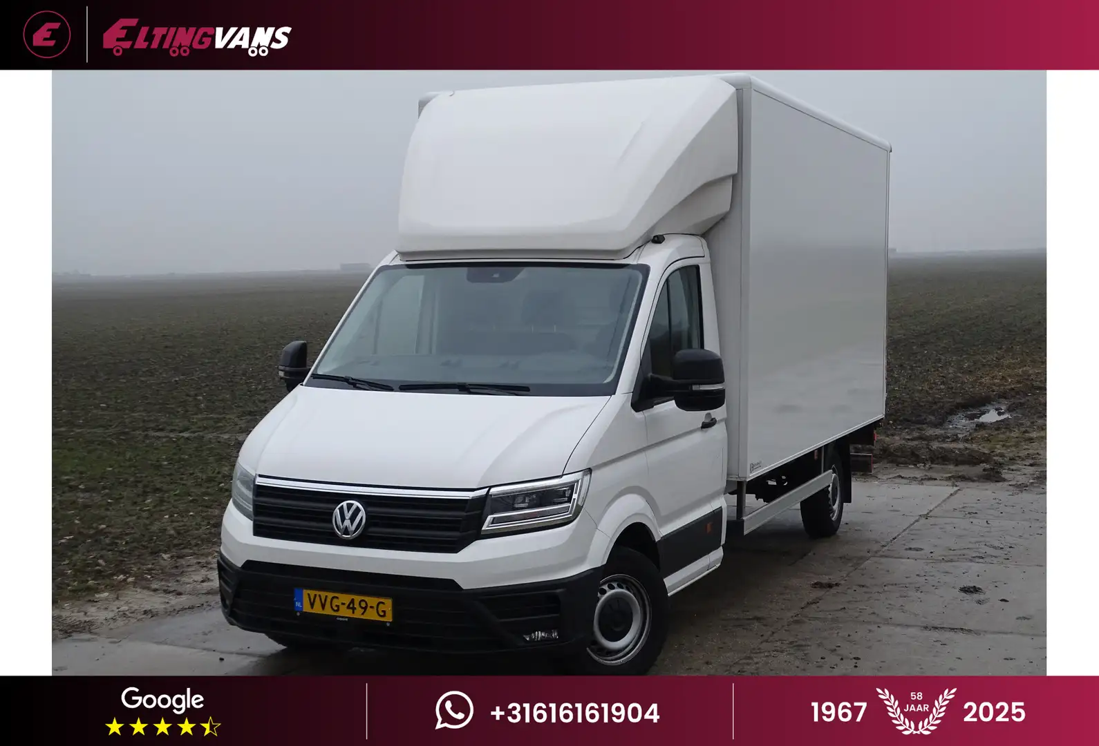 Volkswagen Crafter 2.0 TDI | 141 PK | Highline | Bakwagen | BPM Vrij Wit - 1
