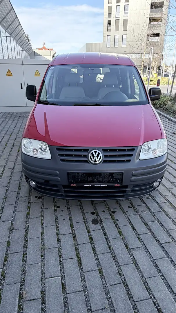Volkswagen Caddy Life Family 1,4 Mit Neue Pickerl Rot - 1