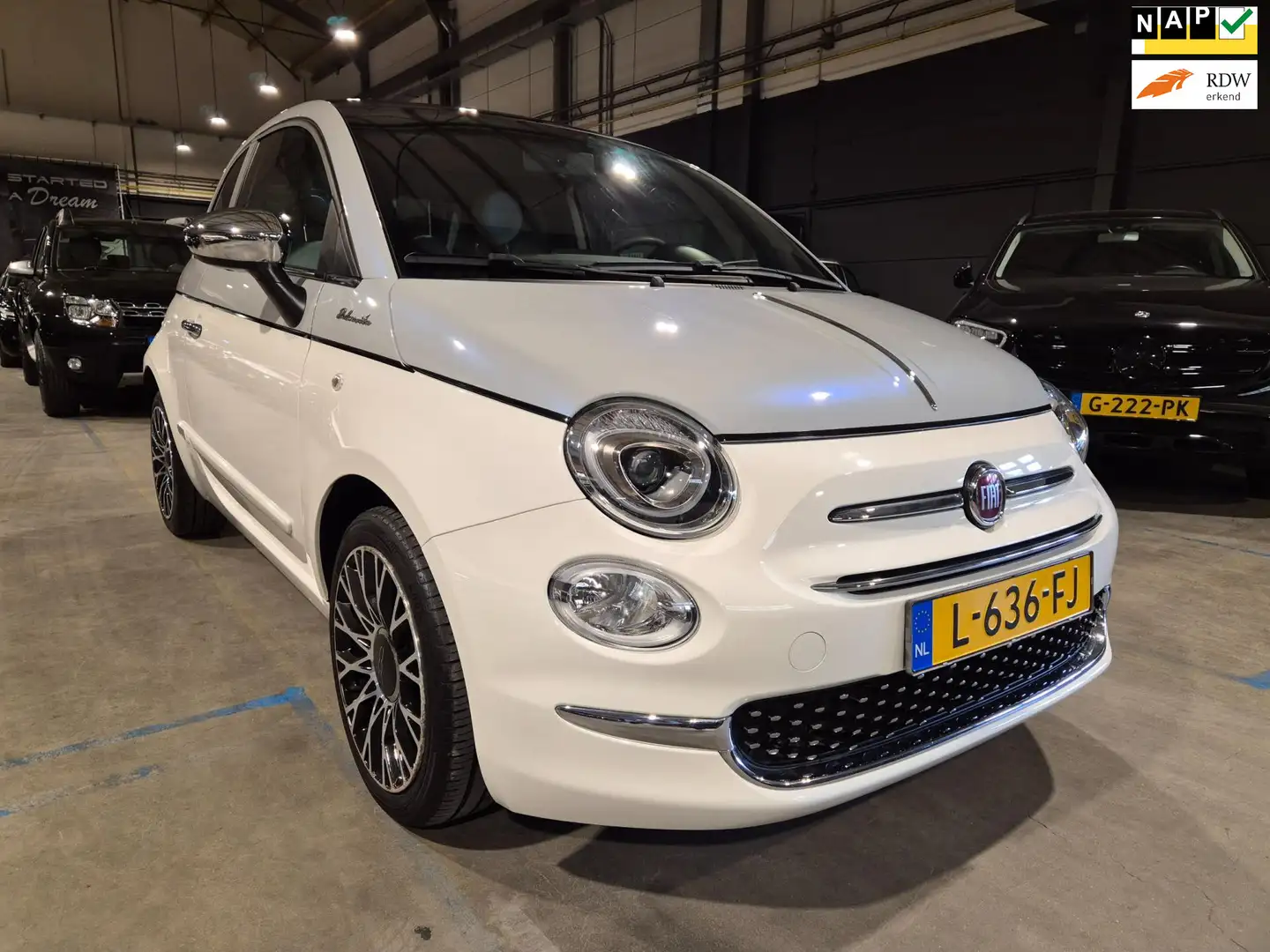 Fiat 500 1.0 Hybrid DolceVita - Panormadak - Navigatie - Ai Wit - 1