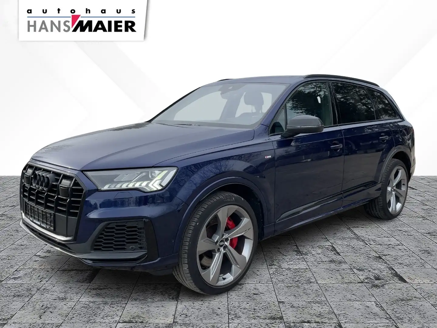 Audi Q7 S line TFSIe Pano Luft AHK B&O Matrix VC Blauw - 2