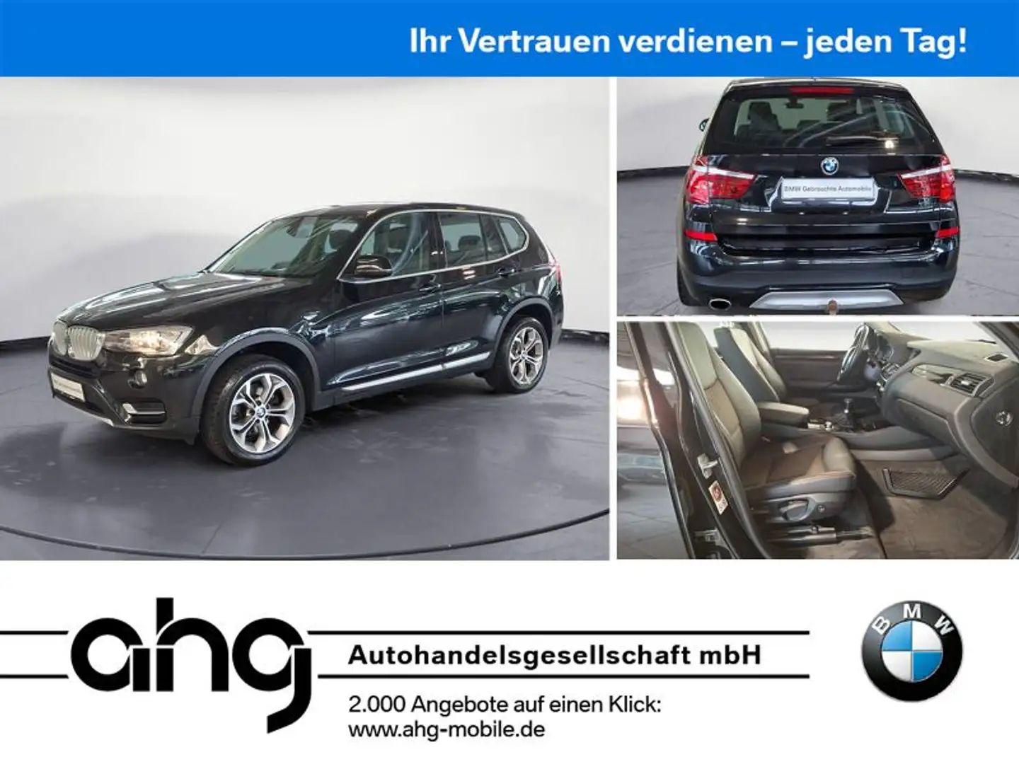 BMW X3 xDrive 20d X-Line AHK Navi Sitzheizung Nero - 1