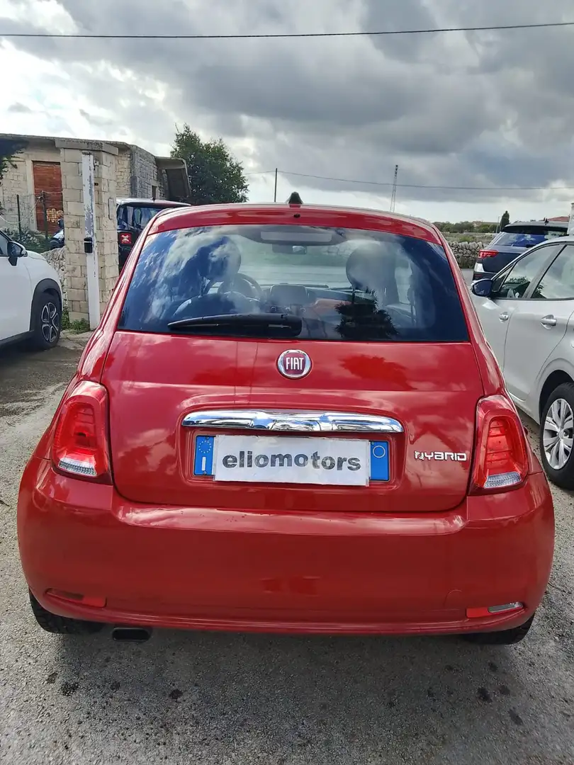 Fiat 500 500 1.0 hybrid Lounge 70cv Rouge - 2