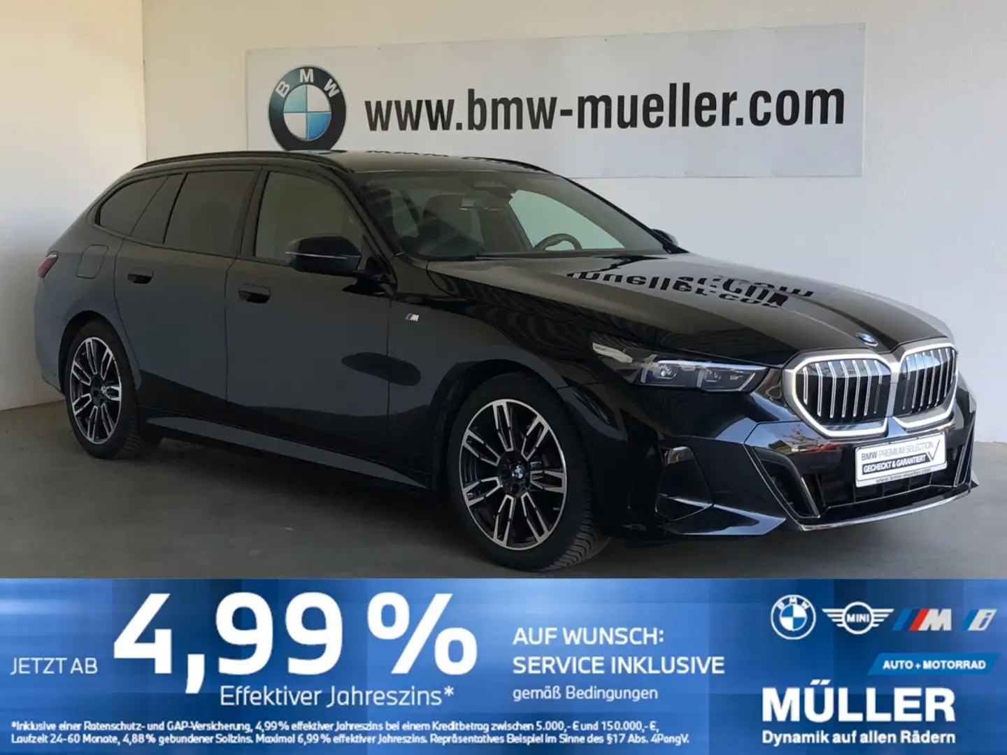 BMW 520 d xDrive SAG M Sport AHK/SHZ/LHZ/S-LÜFT/hk AHK/SHZ Schwarz - 1
