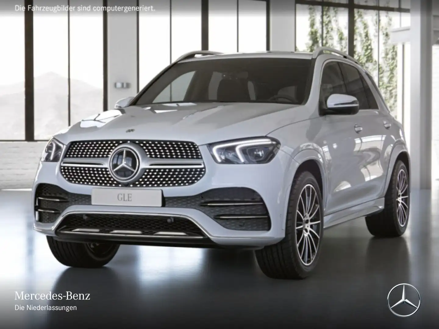 Mercedes-Benz GLE 350 e 4M AMG+360+AHK+MULTIBEAM+21"+SPUR+TOTW Weiß - 2