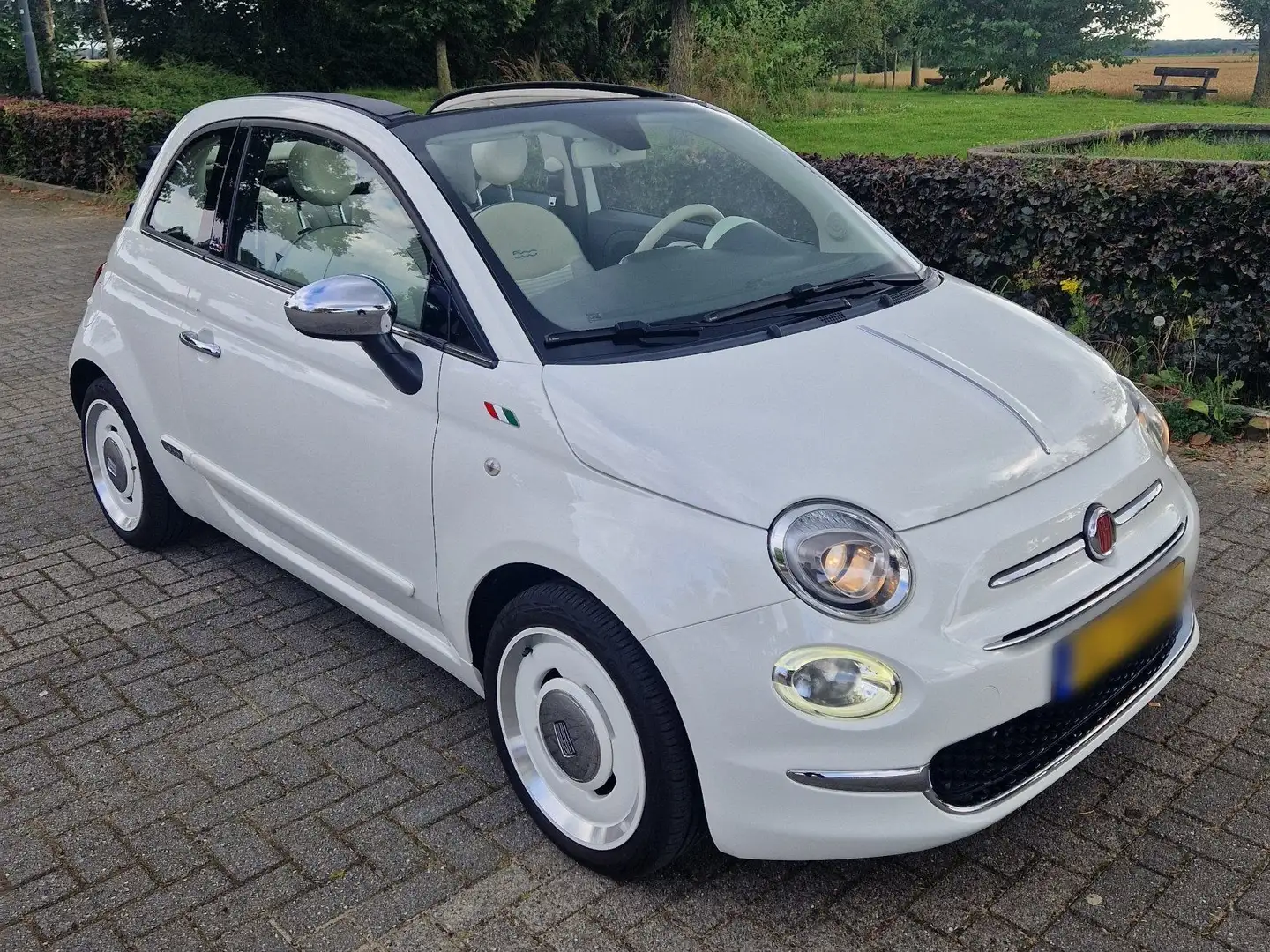 Fiat 500 Cabrio Anniversario Wit - 2