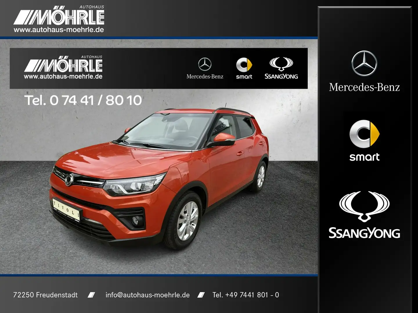 SsangYong Tivoli Tivoli 1.5 P Quartz 2WD AHK Kamera Sitzheizung Portocaliu - 1