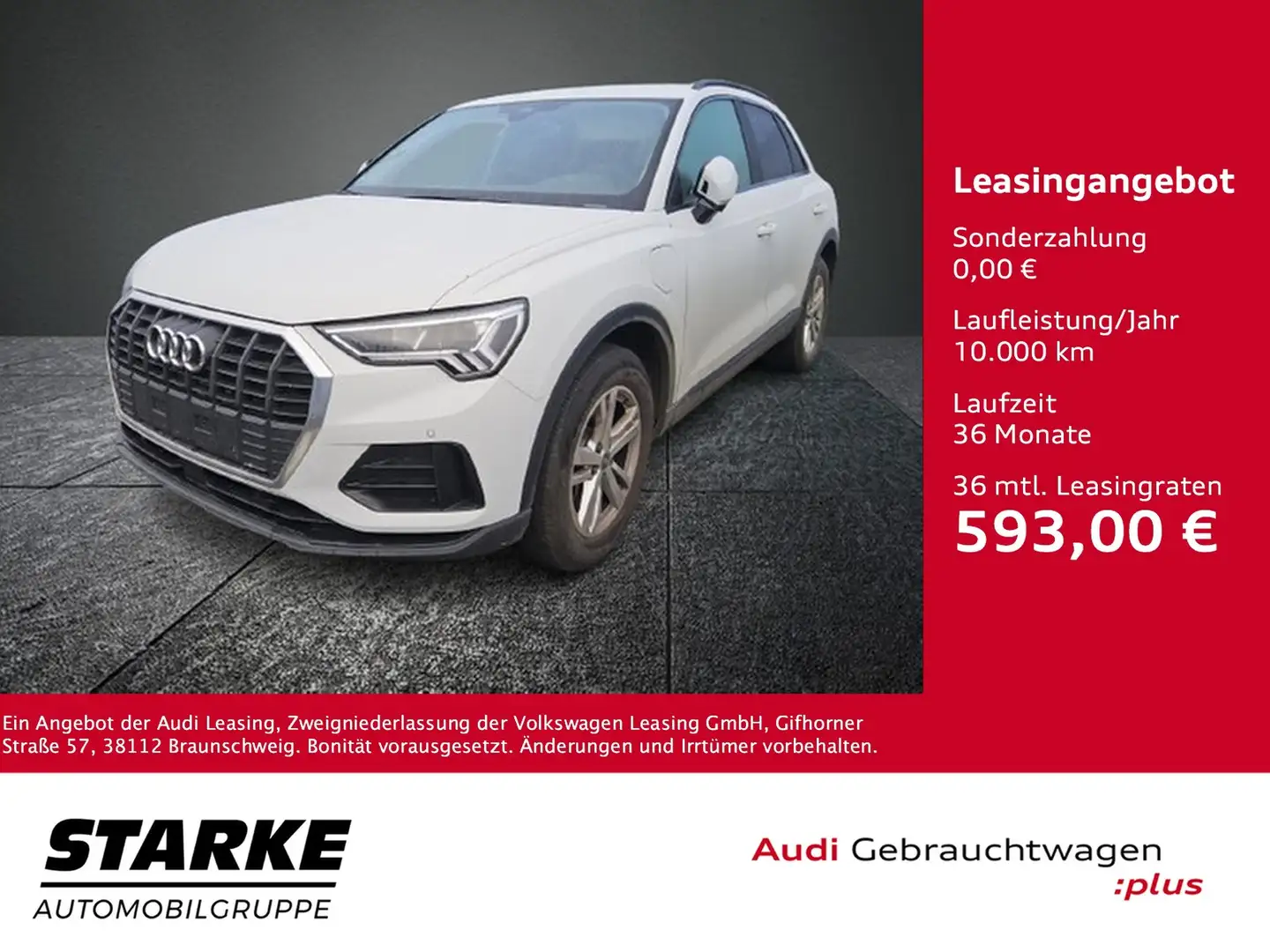 Audi Q3 45 TFSI e S tronic Weiß - 1