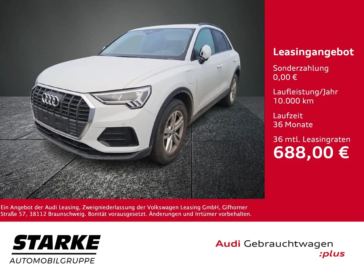 Audi Q3 45 TFSI e S tronic Weiß - 1