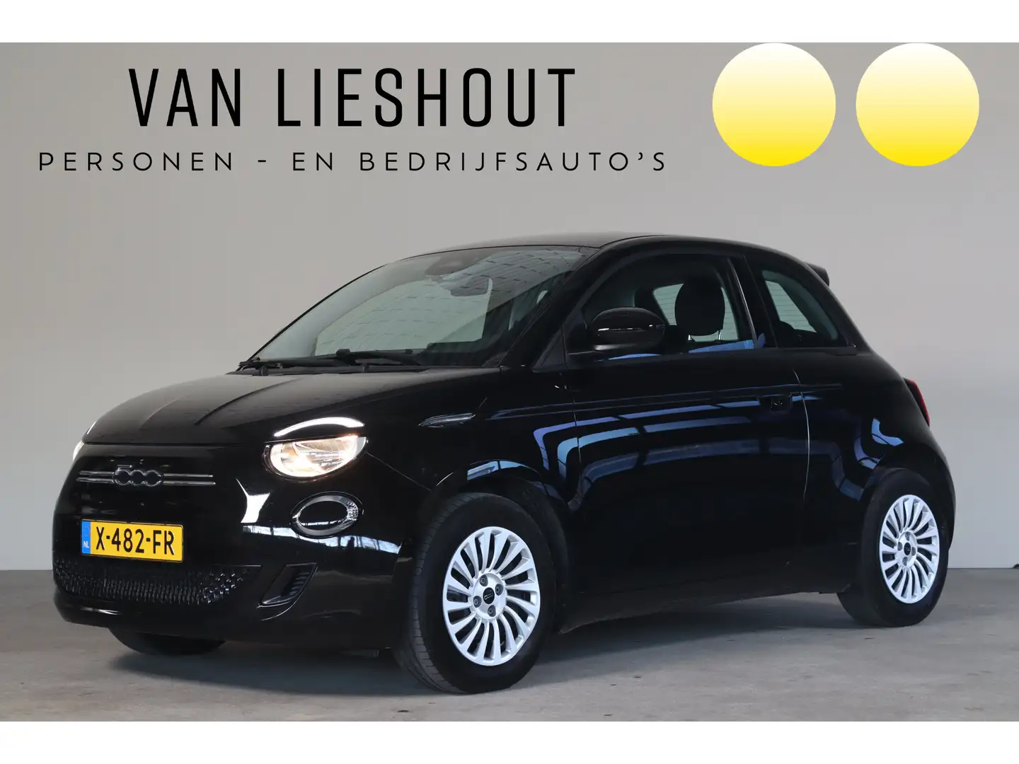 Fiat 500 Urban 42 kWh NL-Auto!! Climate I Apple Car-Play Schwarz - 1