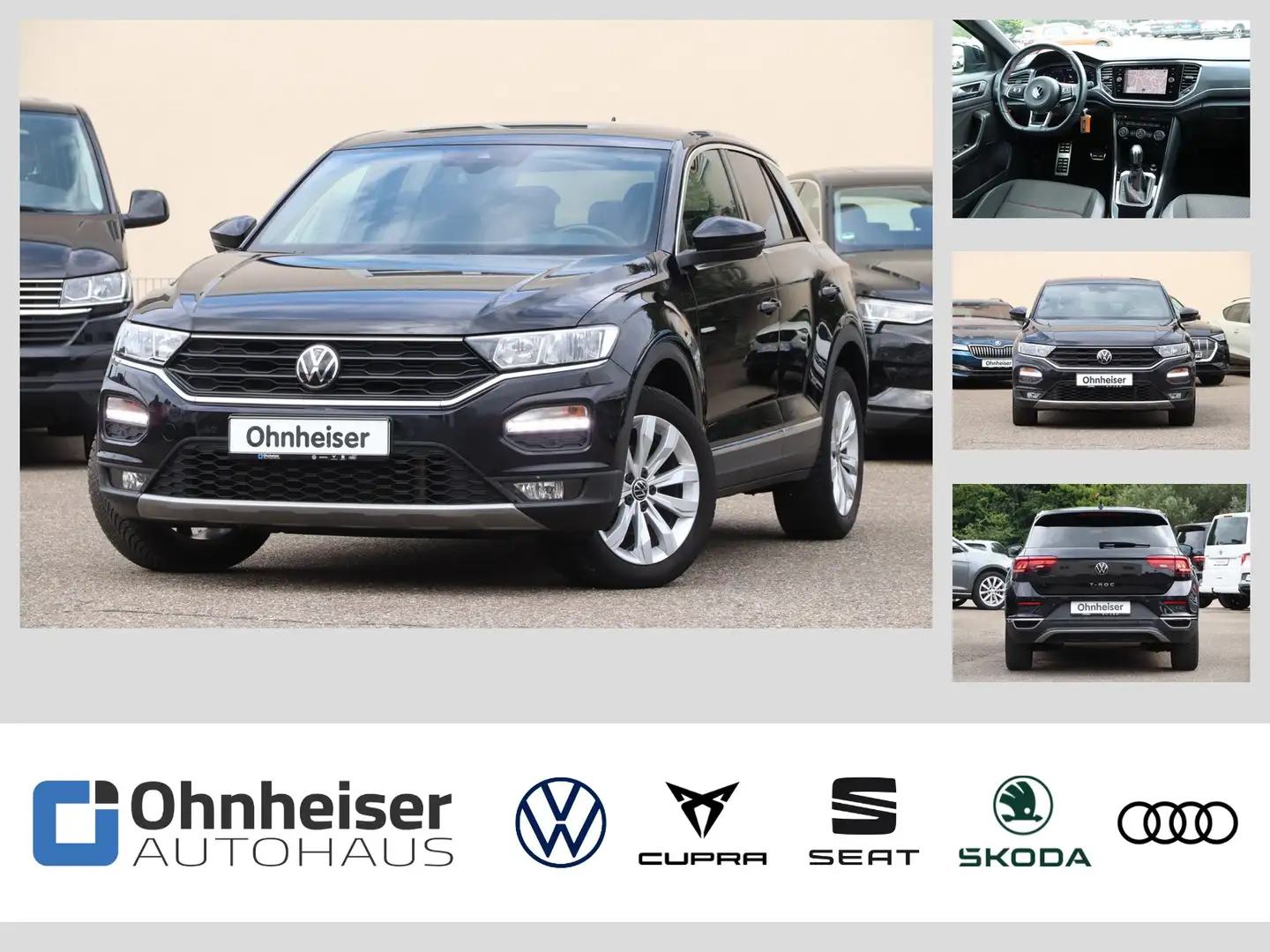 Volkswagen T-Roc 1.5 TSI Sport DSG*NAVI*PDC*SHZ*CLIMATRONIC Noir - 1