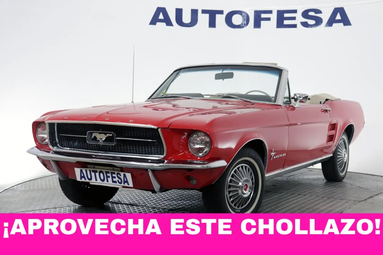 Ford Mustang CABRIO 3.3 122CV 2P # AÃO 1967 Czerwony - 1