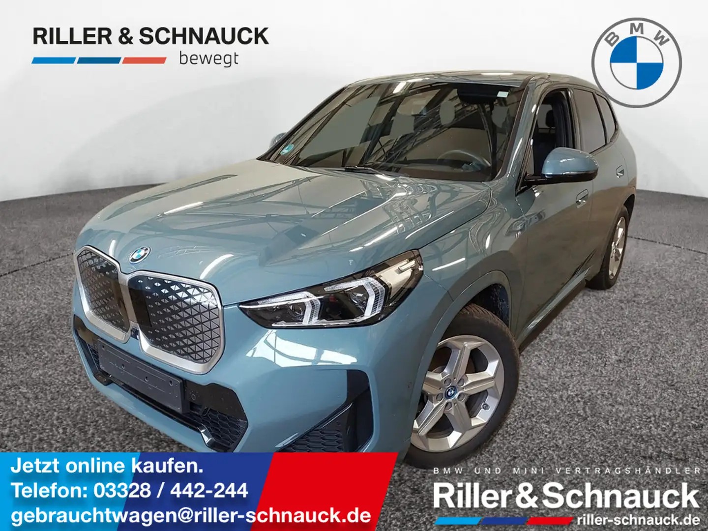 BMW iX1 xDrive30 M Sport AHK+HUD+360°KAM+ACC Grün - 1