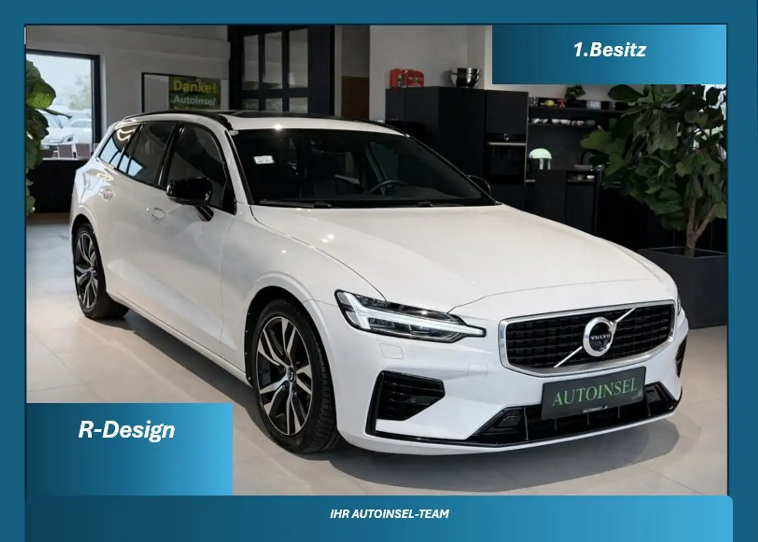 Volvo V60 R Design Plug-In Hybrid AWD AHK-Panorama-1.Besitz Weiß - 2