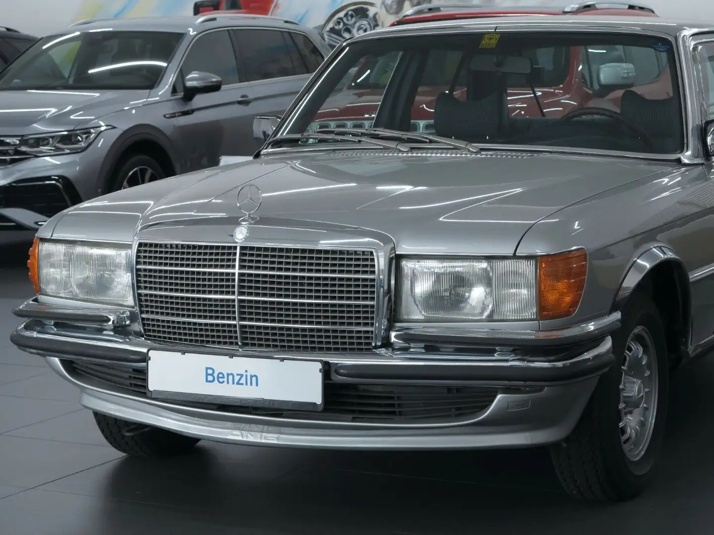 Mercedes-Benz S 280 280 S W116 SILBER/BLAU/BECKER EUROPA/H-ZUL.! Zilver - 2