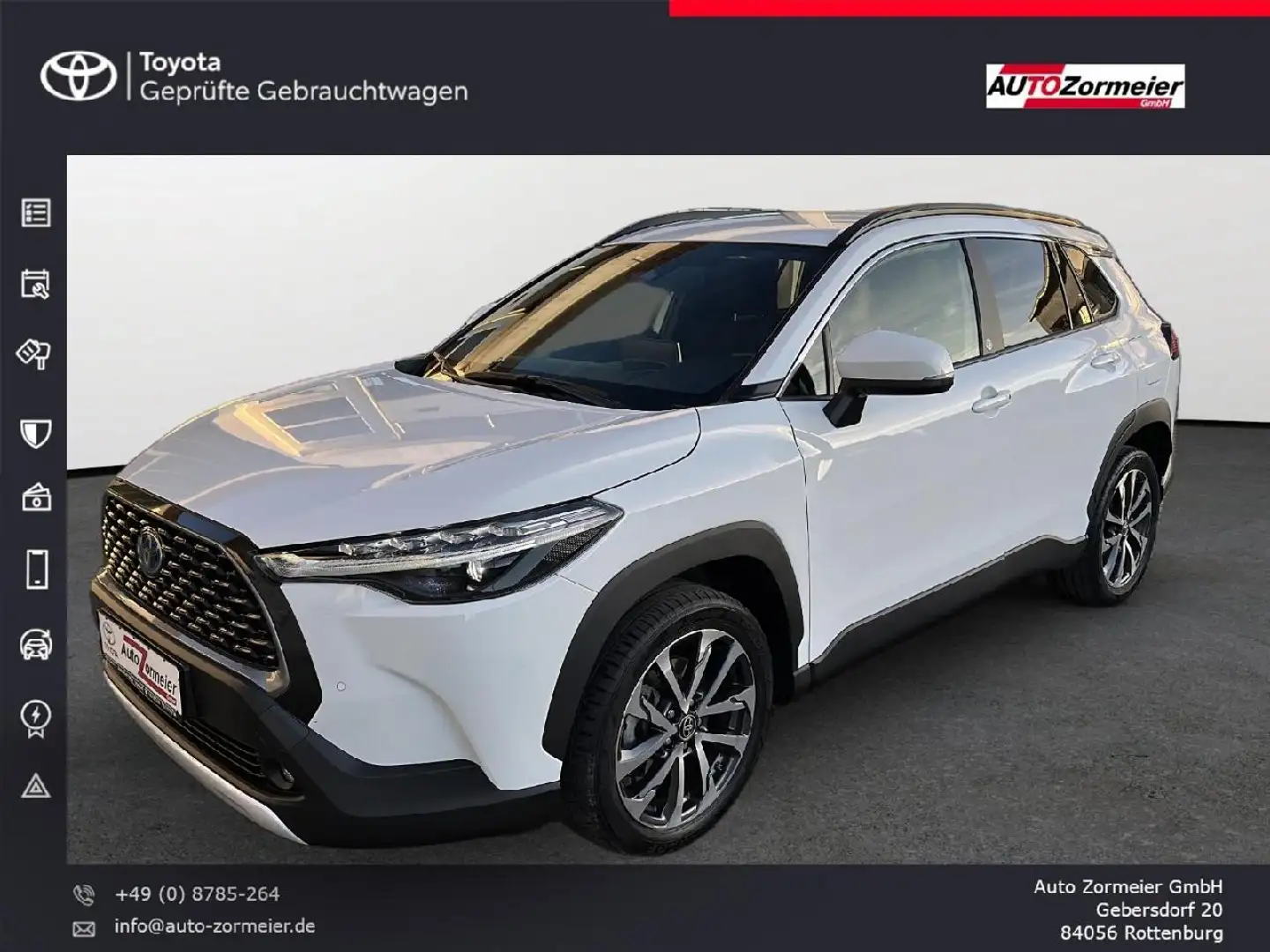 Toyota Corolla Cross Hybrid FWD Team Deutschland Weiß - 2