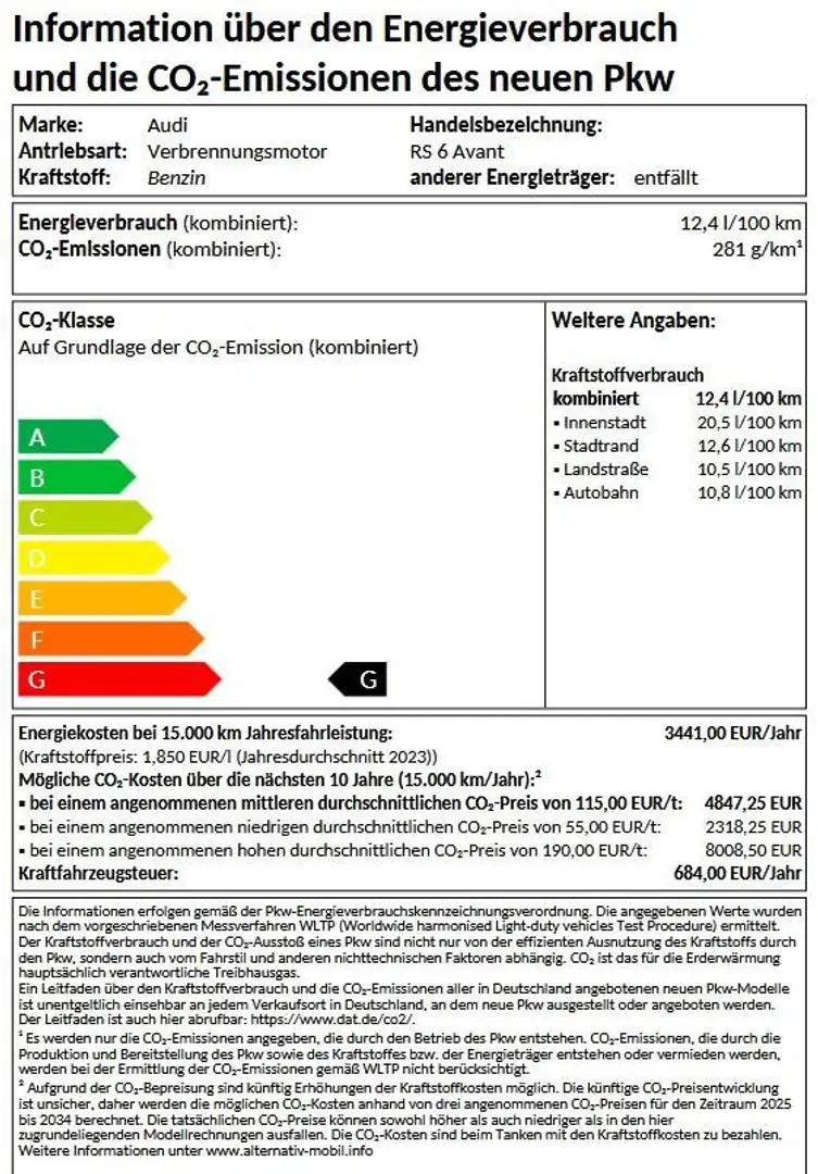 Audi RS6 RS 6 Avant performance quattro-sofort lieferbar- Noir - 2
