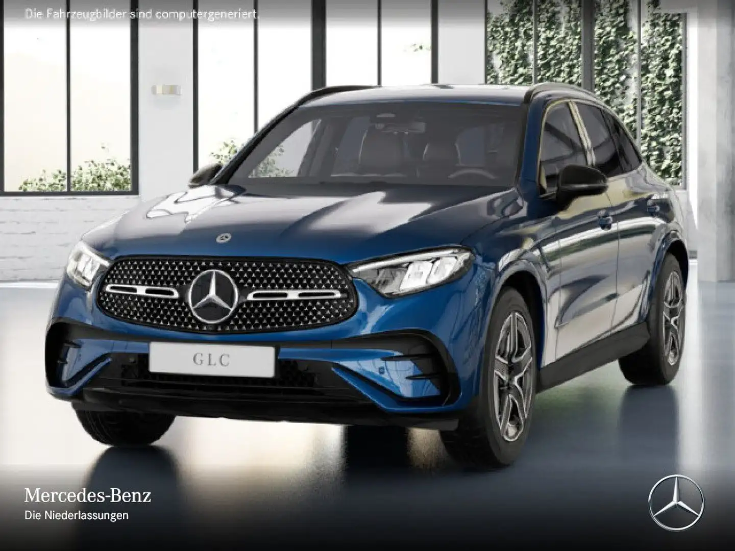 Mercedes-Benz GLC 200 4M AMG+NIGHT+AHK+LED+KAMERA+TOTW+KEYLESS Bleu - 2