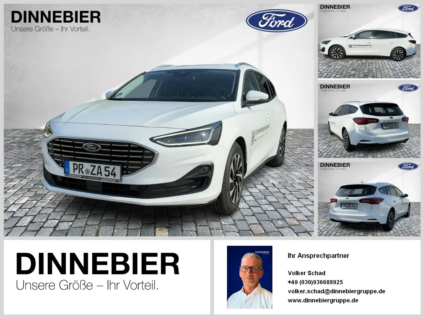 Ford Focus Titanium 1.5 LED+Navi+Winterpaket+PDC Weiß - 1