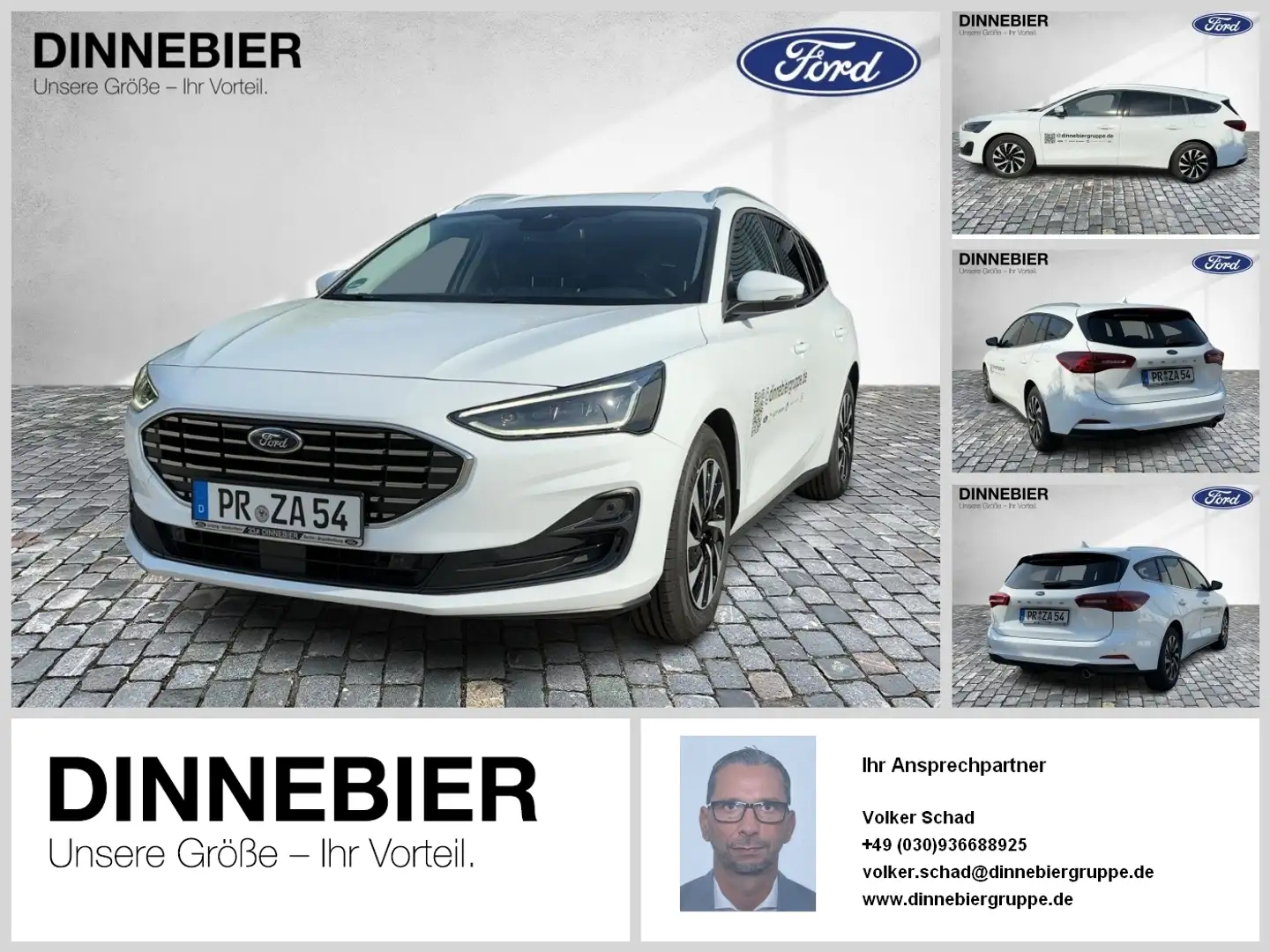 Ford Focus Titanium 1.5 LED+Navi+Winterpaket+PDC Blanco - 1