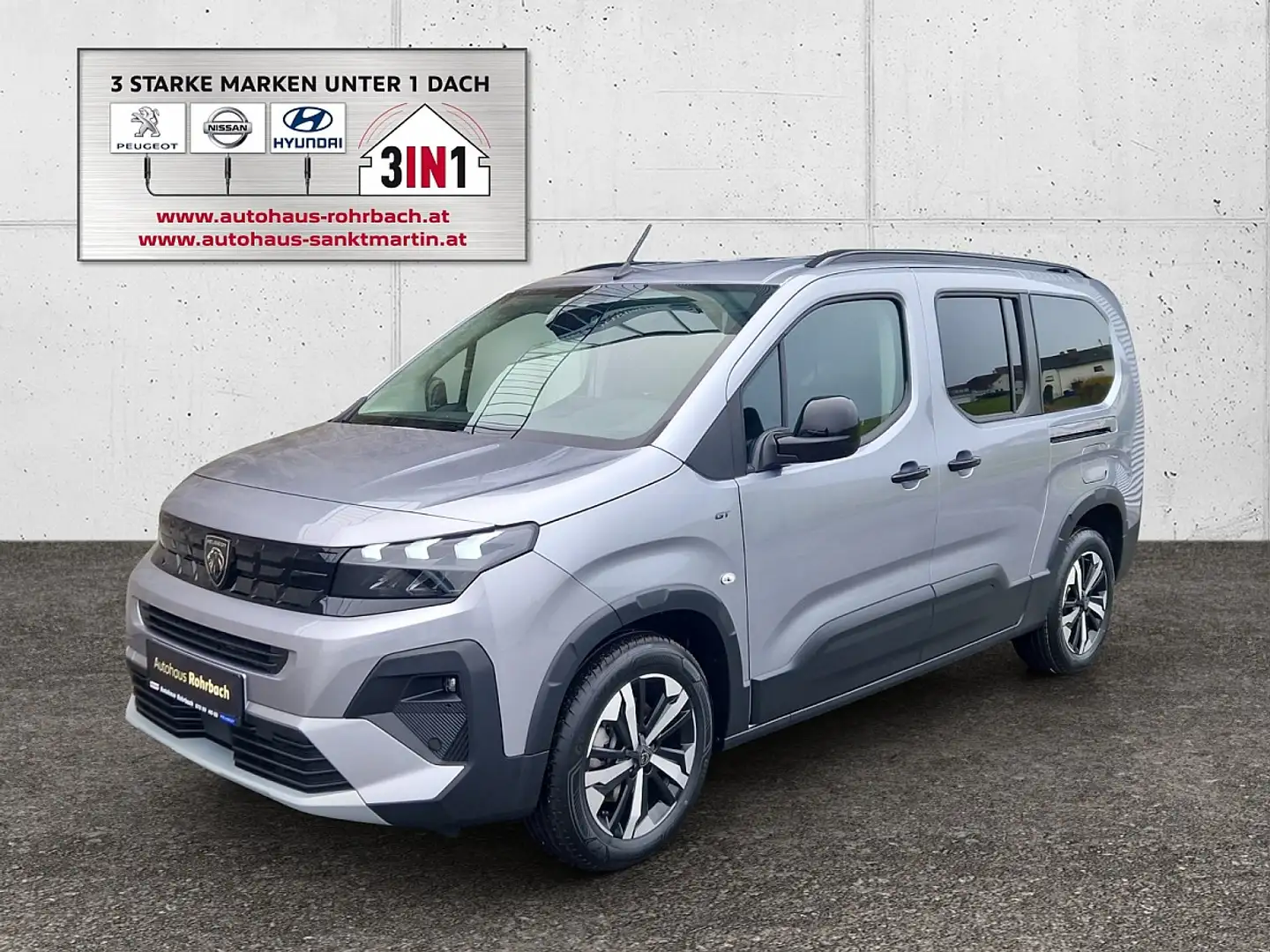 Peugeot Rifter Lang BlueHDI 130 S&S GT EAT8 Grau - 1