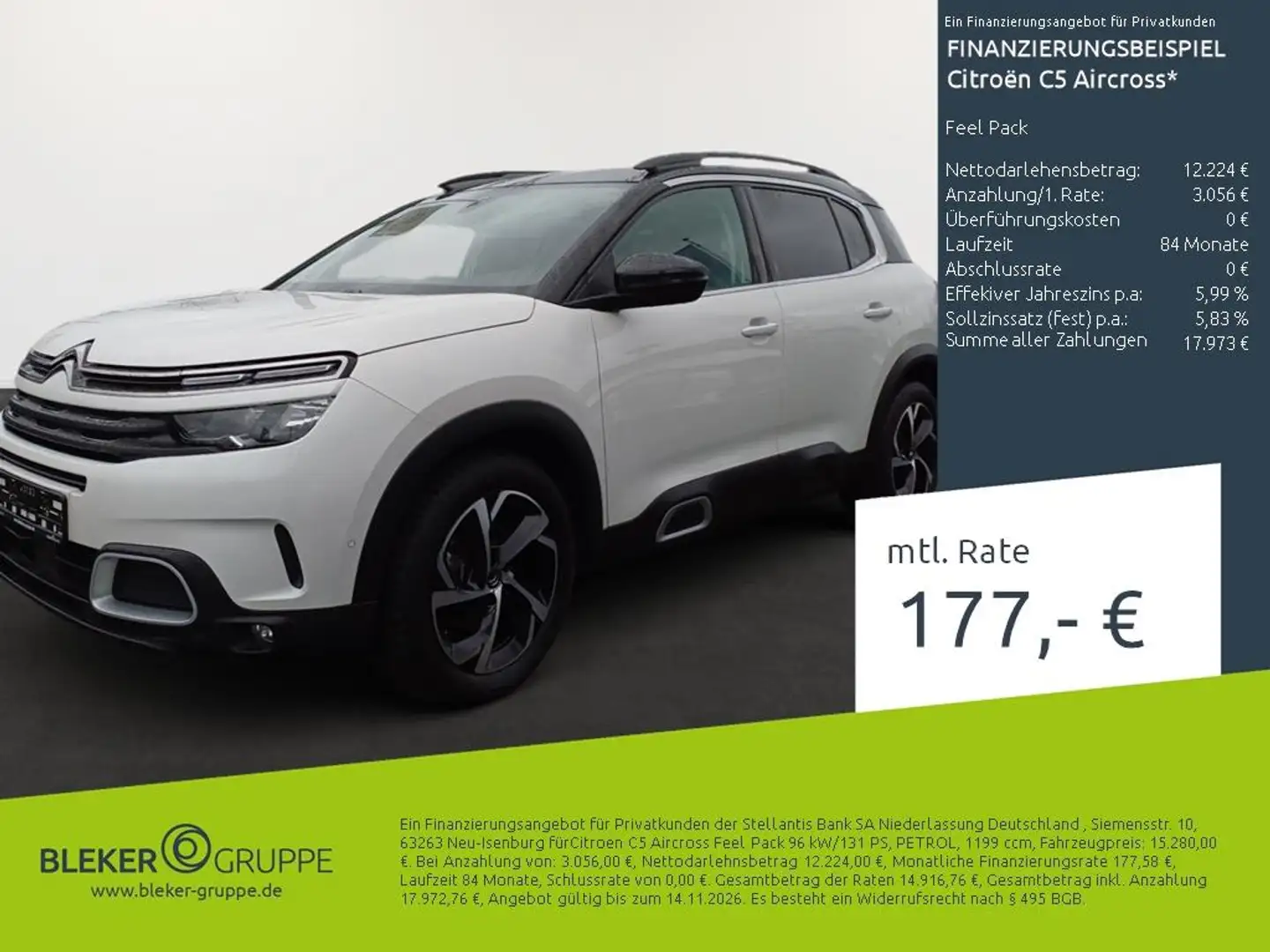 Citroen C5 Aircross Feel Pack Blanc - 1